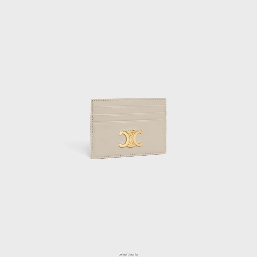 accesorii ro CELINE femei suport de card triomphe din piele de vițel lucioasă 8R6R60419