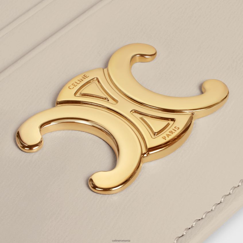 accesorii ro CELINE femei suport de card triomphe din piele de vițel lucioasă 8R6R60419