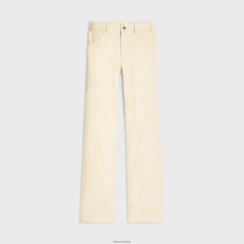 îmbrăcăminte ro CELINE femei blugi evazați jane din catifea 8R6R60855