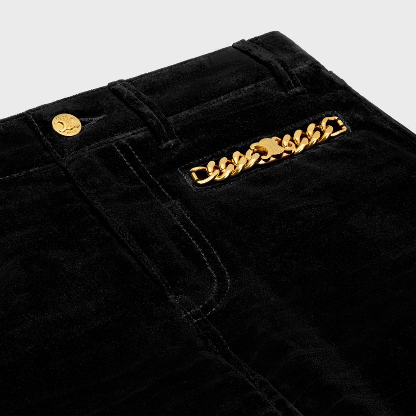 îmbrăcăminte ro CELINE femei blugi evazați jane în catifea 8R6R60851