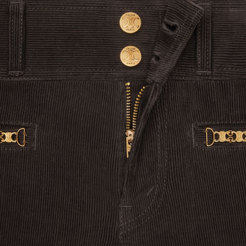 îmbrăcăminte ro CELINE femei blugi jane flare din catifea 8R6R60850