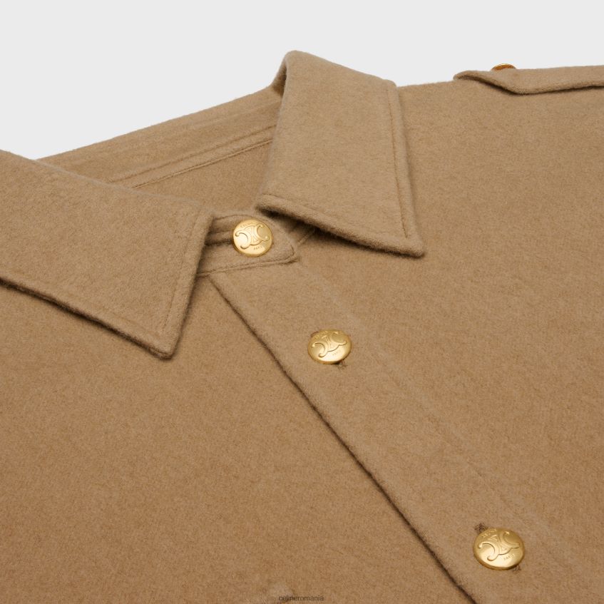 îmbrăcăminte ro CELINE femei supracămașă militară din flanel 8R6R60634