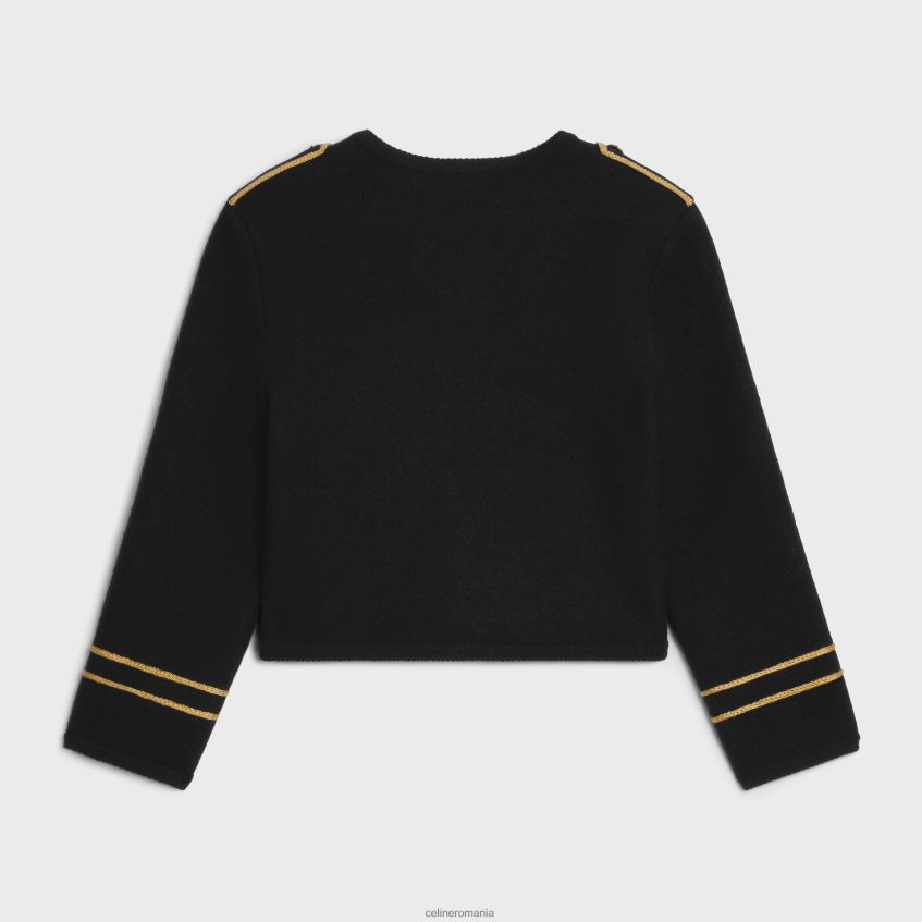 îmbrăcăminte ro CELINE femei jachetă cardigan militară din lână 8R6R60618