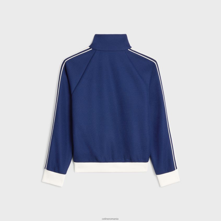 îmbrăcăminte ro CELINE femei jachetă de trening decupată din jerseu texturat 8R6R60728