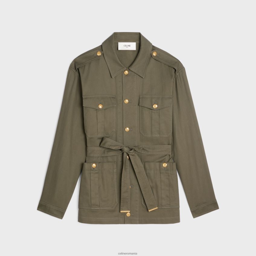 îmbrăcăminte ro CELINE femei jachetă „saharienne” din twill ușor 8R6R60700