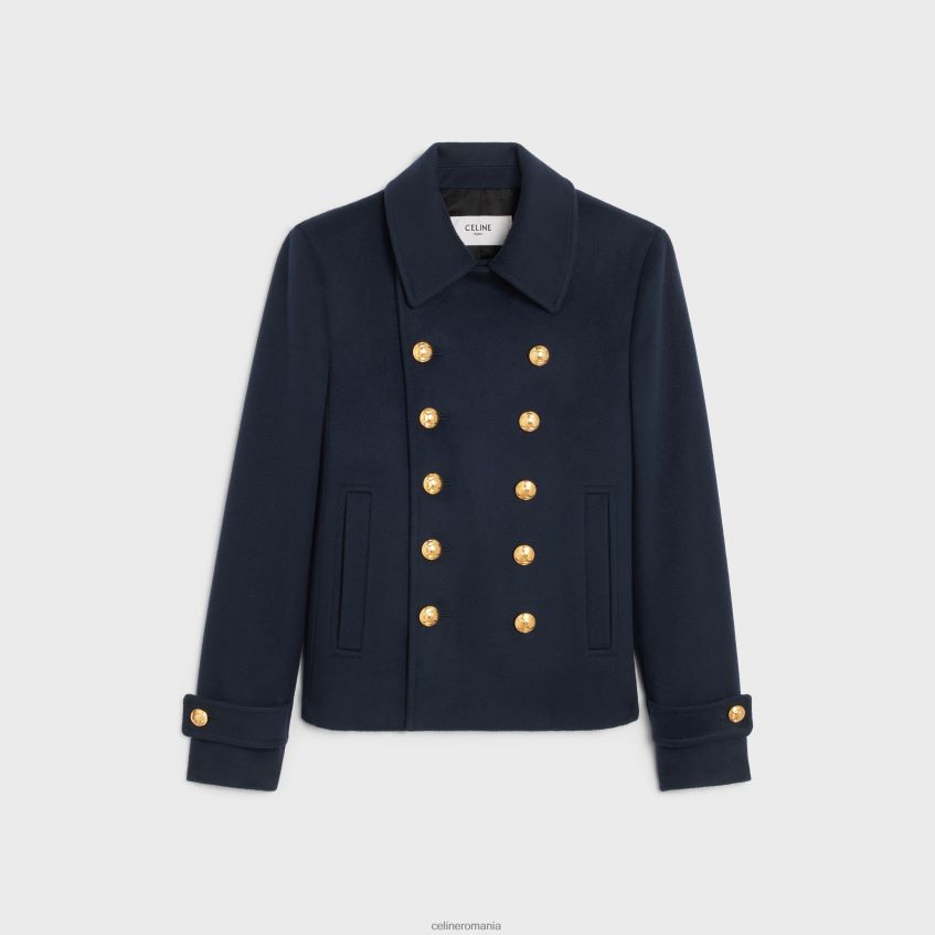 îmbrăcăminte ro CELINE femei palton chelsea decupat din pânză de lână 8R6R60745