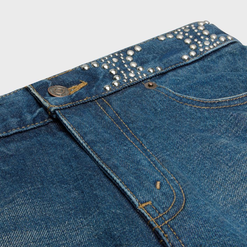 îmbrăcăminte ro CELINE femei pantaloni scurți mini din denim 8R6R60892