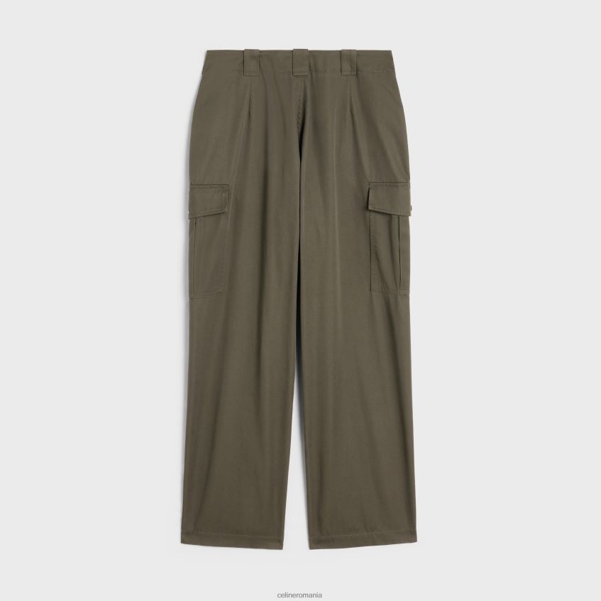 îmbrăcăminte ro CELINE femei pantaloni cargo din bumbac tehnic 8R6R60879
