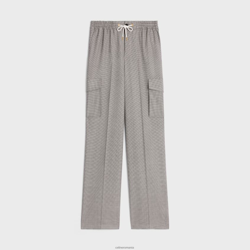 îmbrăcăminte ro CELINE femei pantaloni cargo din lână 8R6R60880