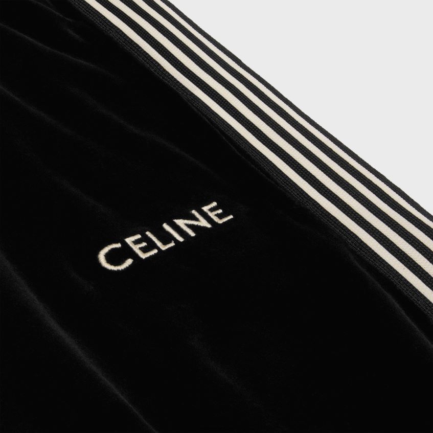 îmbrăcăminte ro CELINE femei pantaloni de trening din jerseu de catifea 8R6R60601