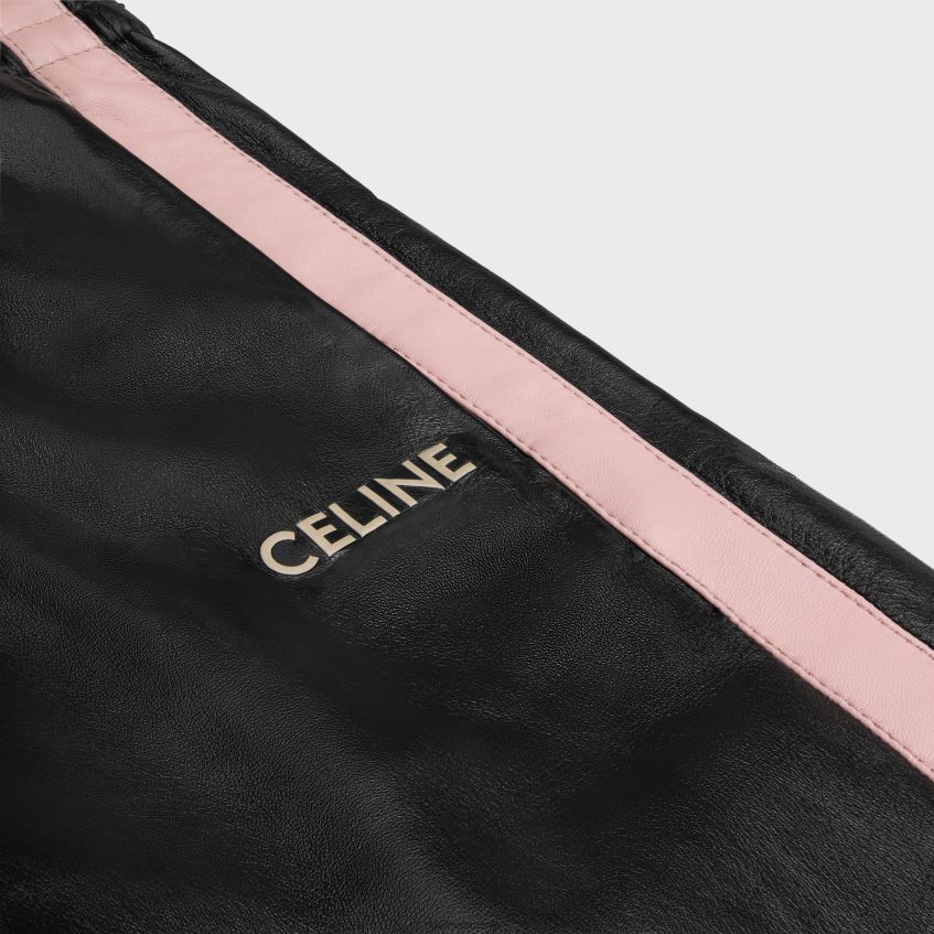 îmbrăcăminte ro CELINE femei pantaloni de trening din piele moale de miel 8R6R60559