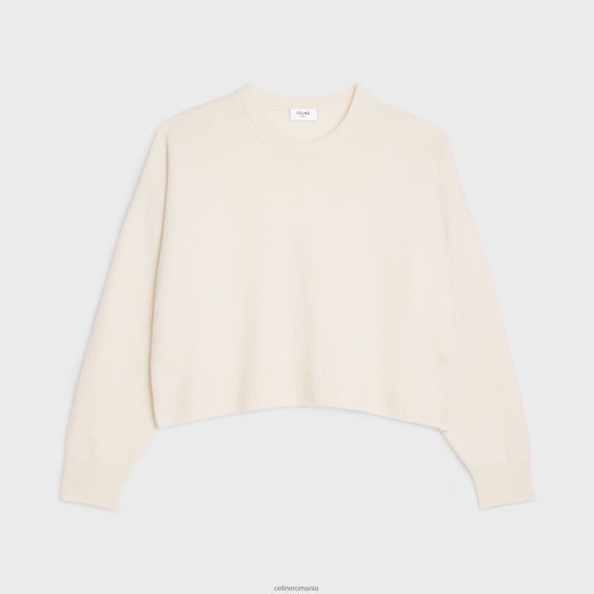 îmbrăcăminte ro CELINE femei pulover decupat triomphe din cașmir tradițional 8R6R60754