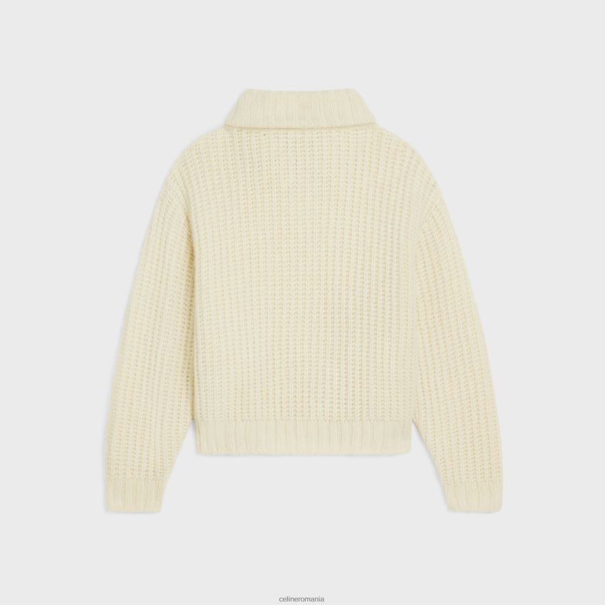 îmbrăcăminte ro CELINE femei vareuse din lână și cașmir striate 8R6R60751