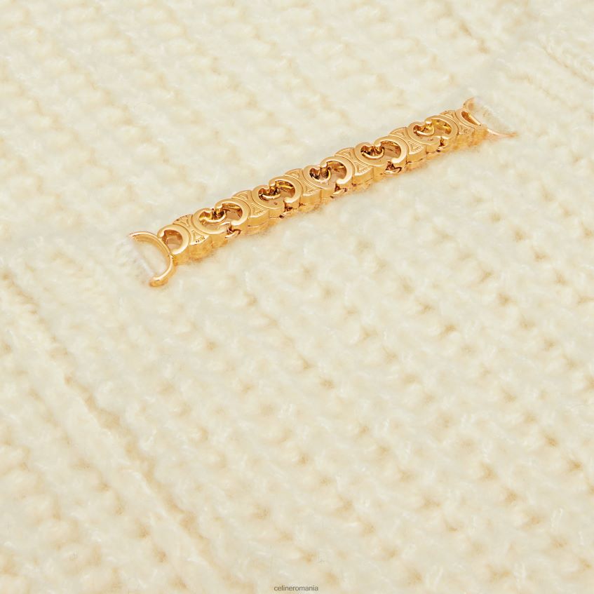 îmbrăcăminte ro CELINE femei vareuse din lână și cașmir striate 8R6R60751