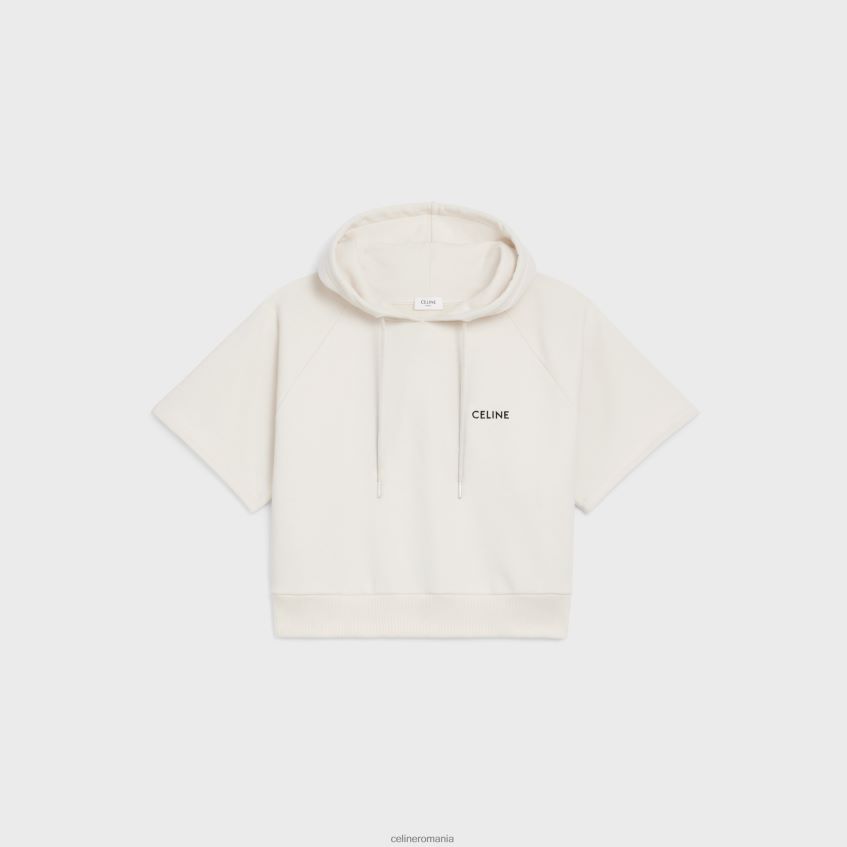 îmbrăcăminte ro CELINE femei hanorac decupat din fleece de bumbac 8R6R60783