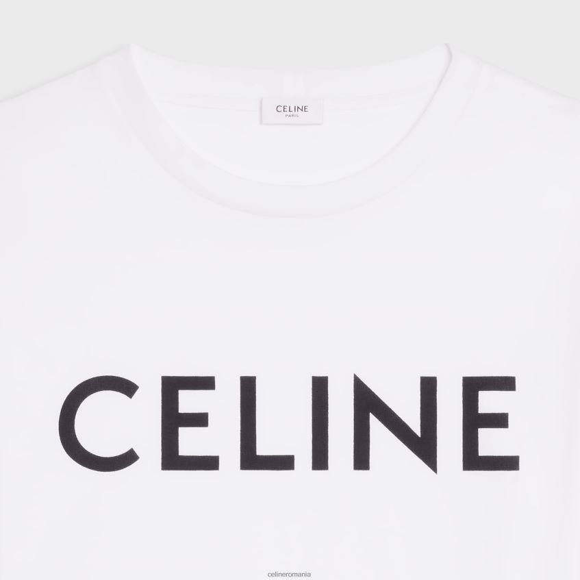 îmbrăcăminte ro CELINE femei tricou decupat din jerseu de bumbac 8R6R60784