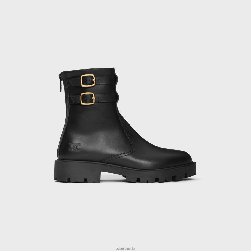 încălţăminte ro CELINE femei cizme margaret cu fermoar cu catarama dubla din piele de vitel 8R6R60952