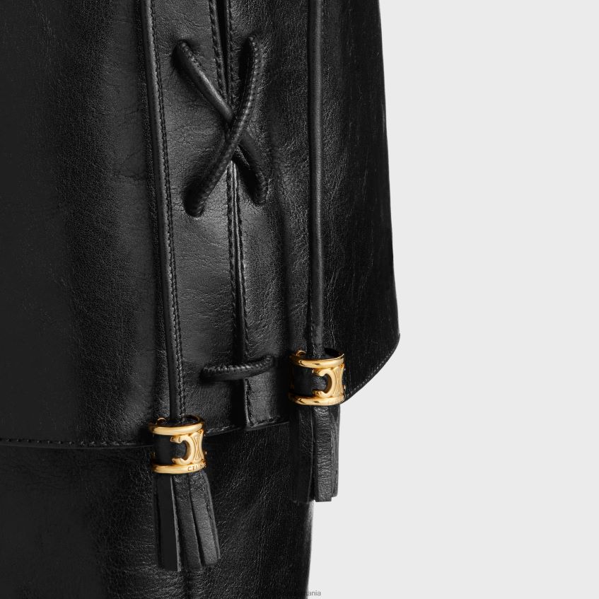 încălţăminte ro CELINE femei cizme înalte la mousquetaire wiltern din piele de vițel 8R6R60956