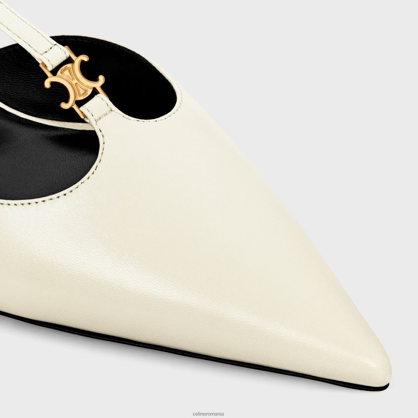 încălţăminte ro CELINE femei Pompă cu curele cu bară în T pentru pisoi din piele de miel 8R6R60981