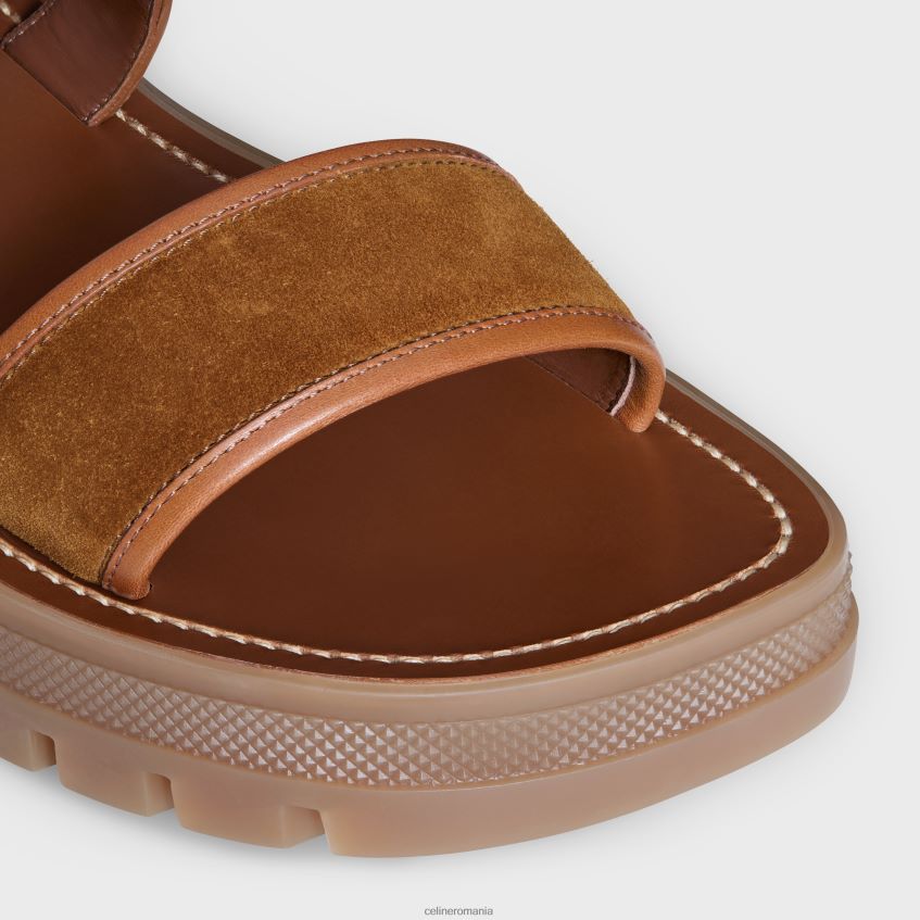 încălţăminte ro CELINE femei Sandale clea triomphe din piele de vițel tăbăcire vegetală și piele de vițel de căprioară 8R6R60993