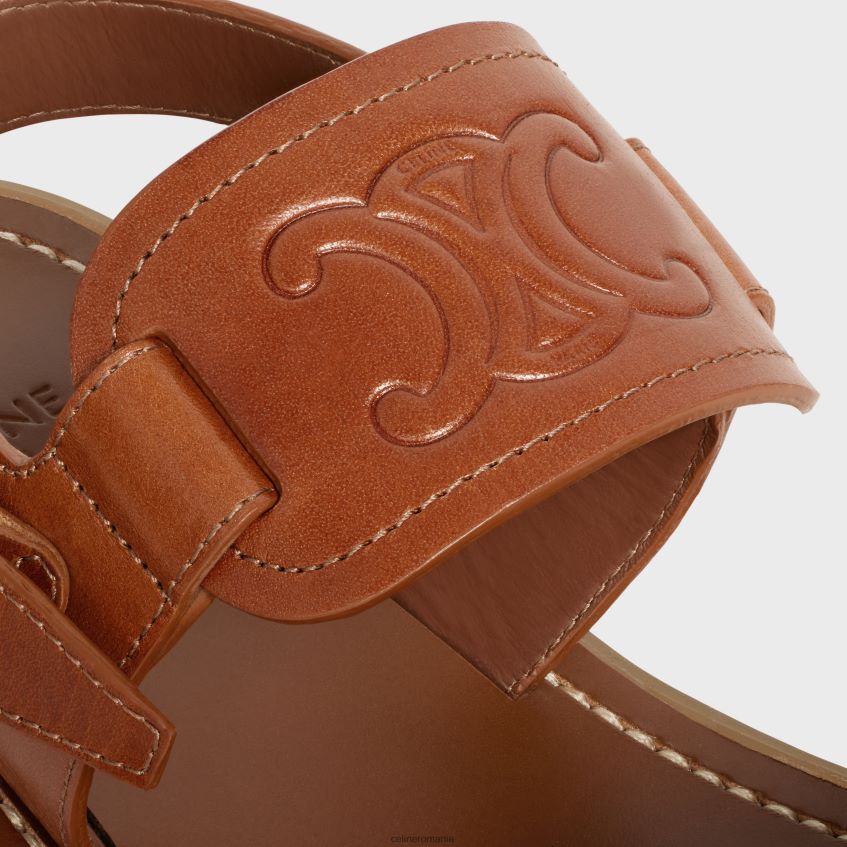 încălţăminte ro CELINE femei sandală clea triomphe din piele de vițel ning vegetal 8R6R60994