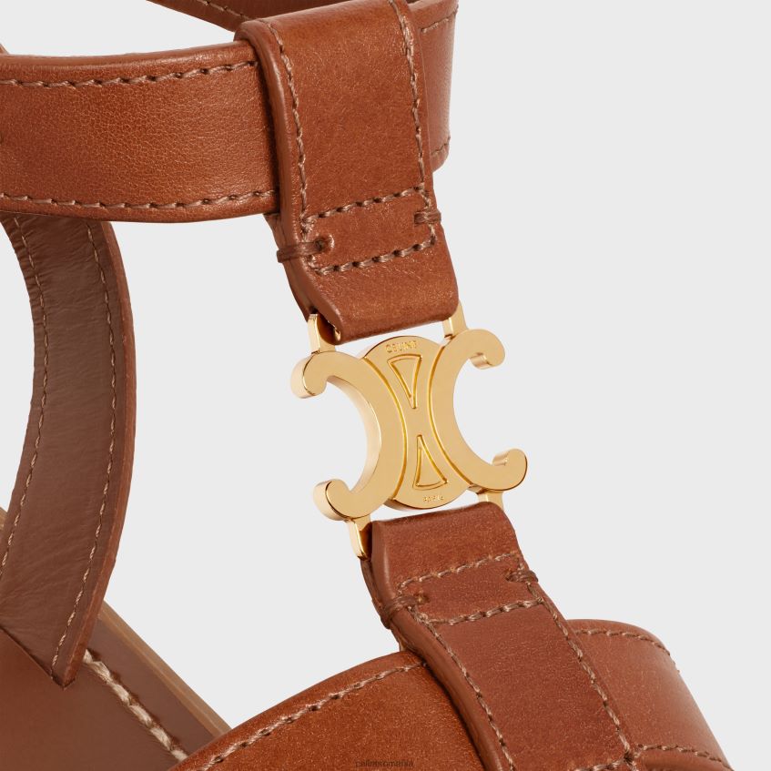 încălţăminte ro CELINE femei sandale gladiator clea triomphe din piele de vițel ning vegetal 8R6R60937